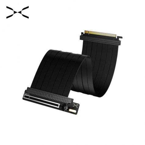 TRYX STRING 顯卡鍍金線直立式顯卡套件黑色(PCIE5.0/200mm/90度直角