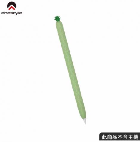 スマホアクセサリー その他 PT106-2_AHAStyle Apple Pencil 2代超薄矽膠筆套水果鳳梨款綠色-欣亞 