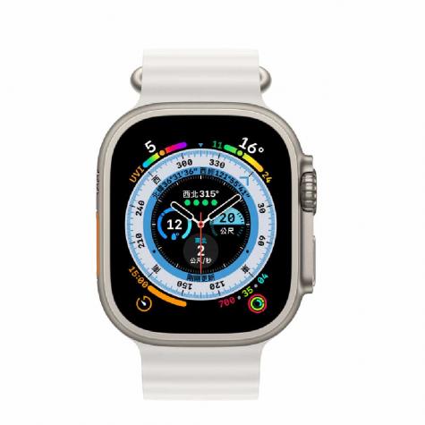Apple Watch Ultra CELL 49mm Ti / White Ocean Band 鈦金屬錶殼；白色 