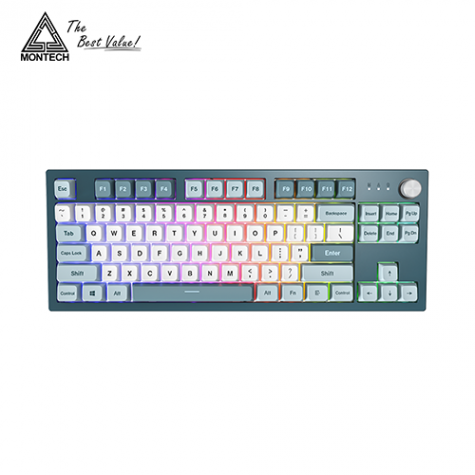 君主科技 Montech自由之城機械鍵盤-茶軸/MKey TKL(87)鍵