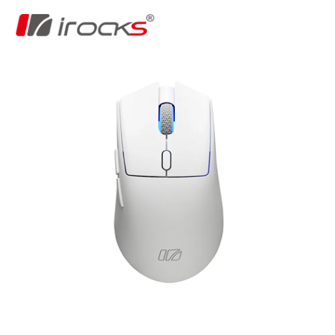 iRocks M49R 三模極輕量電競滑鼠(白色)