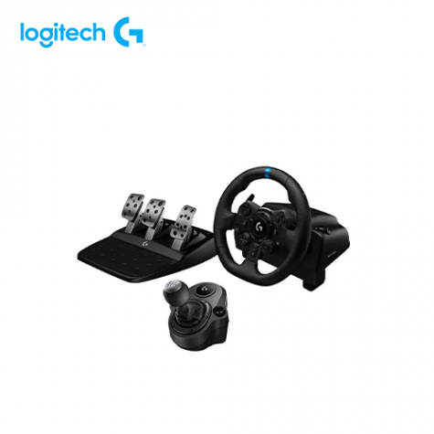 羅技 LOGITECH G923 模擬賽車方向盤+羅技 Driving Force 變速器 