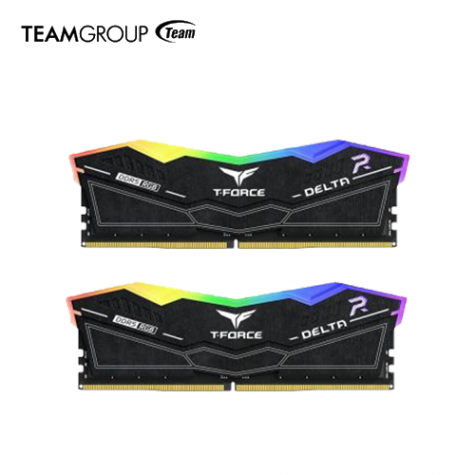 十銓 T-Force Delta 炫光RGB系列 32GB(雙通16GB*2) DDR5-6000/CL30 黑色
